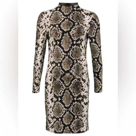 Chic Snake Print Dress - Picture 2 of 14